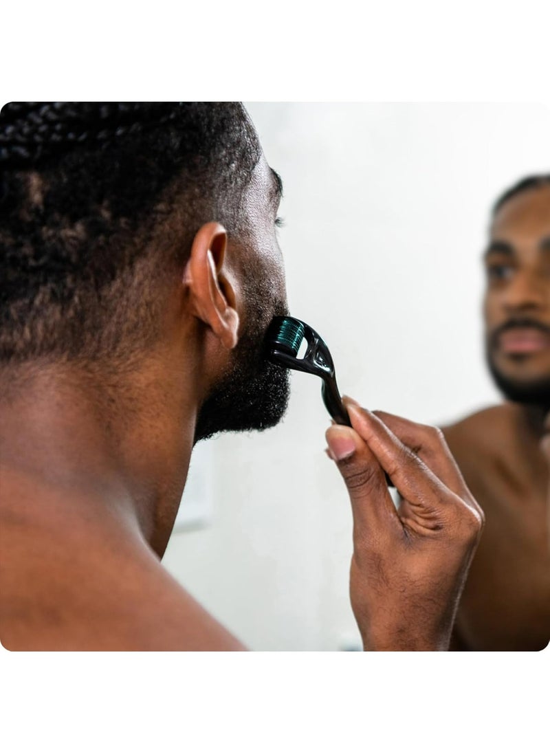 Kanza 0.5mm Microneedle Roller System For Hair & Beard Growth with 540 Titanium Needles, Derma Microneedling Roller for Hair Beard Eyelash & Eyebrow Growth, Repairs Damaged Hairs Follicles - Image 4